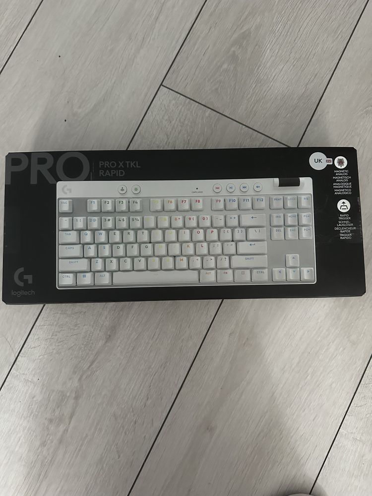 НОВА клавиатура Logitech PRO X RAPID rgb white