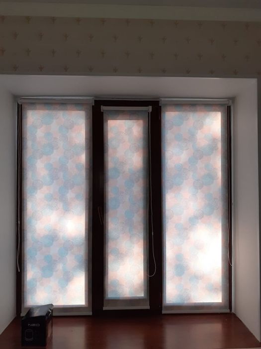 Ролл шторы/ Рулонные шторы/ Роль шторы/ Ролл шторы Жалюзи двойной ролл