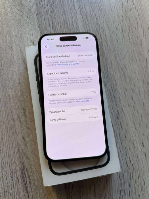 Vand Sau Schimb IPhone 15 Black 128Gb Neverlocked