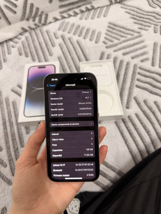 Iphone 14 pro 128 gb deep purple