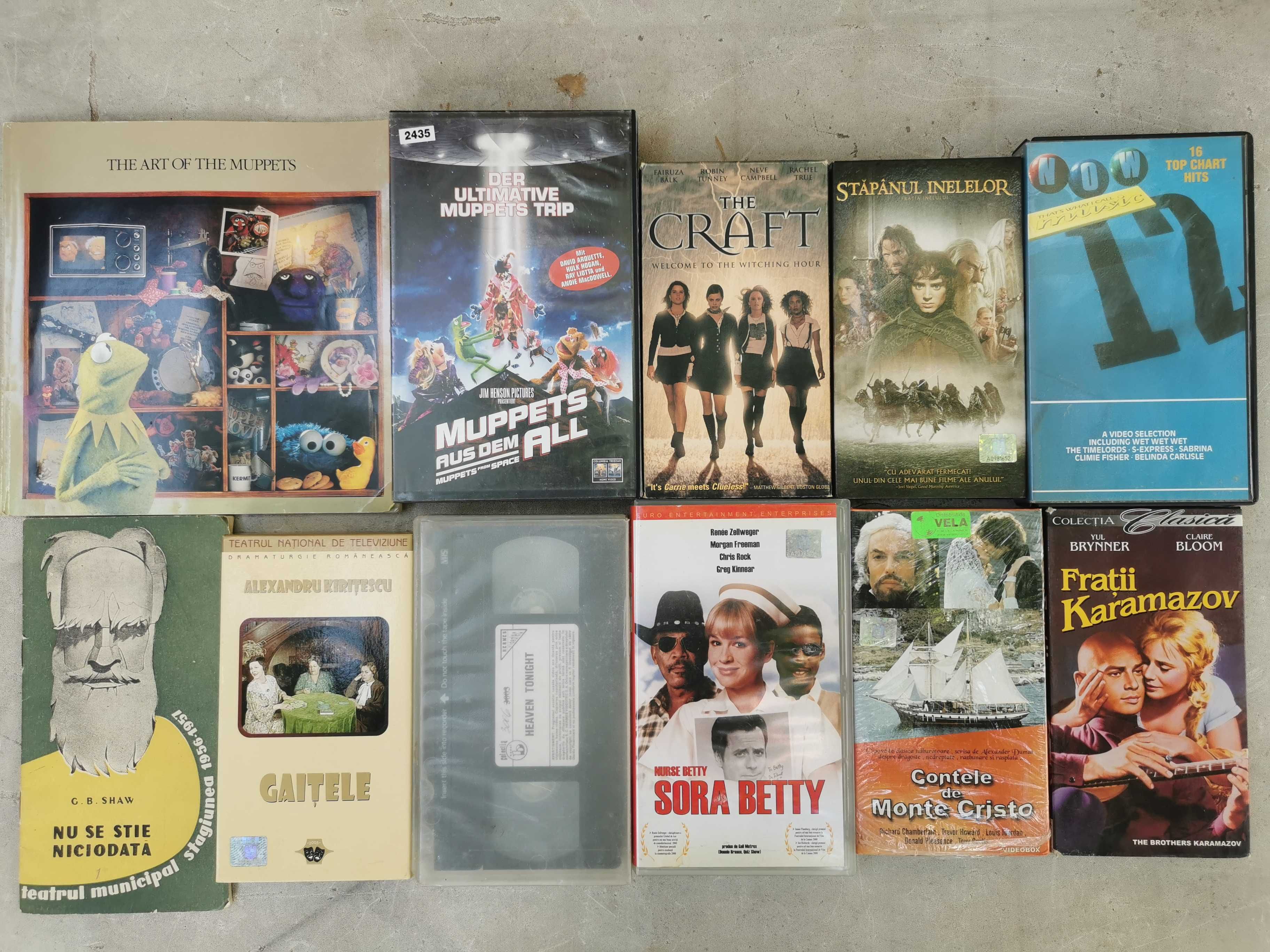 casete VHS caseta video film, desene animate, teatru, muzica anii 80s