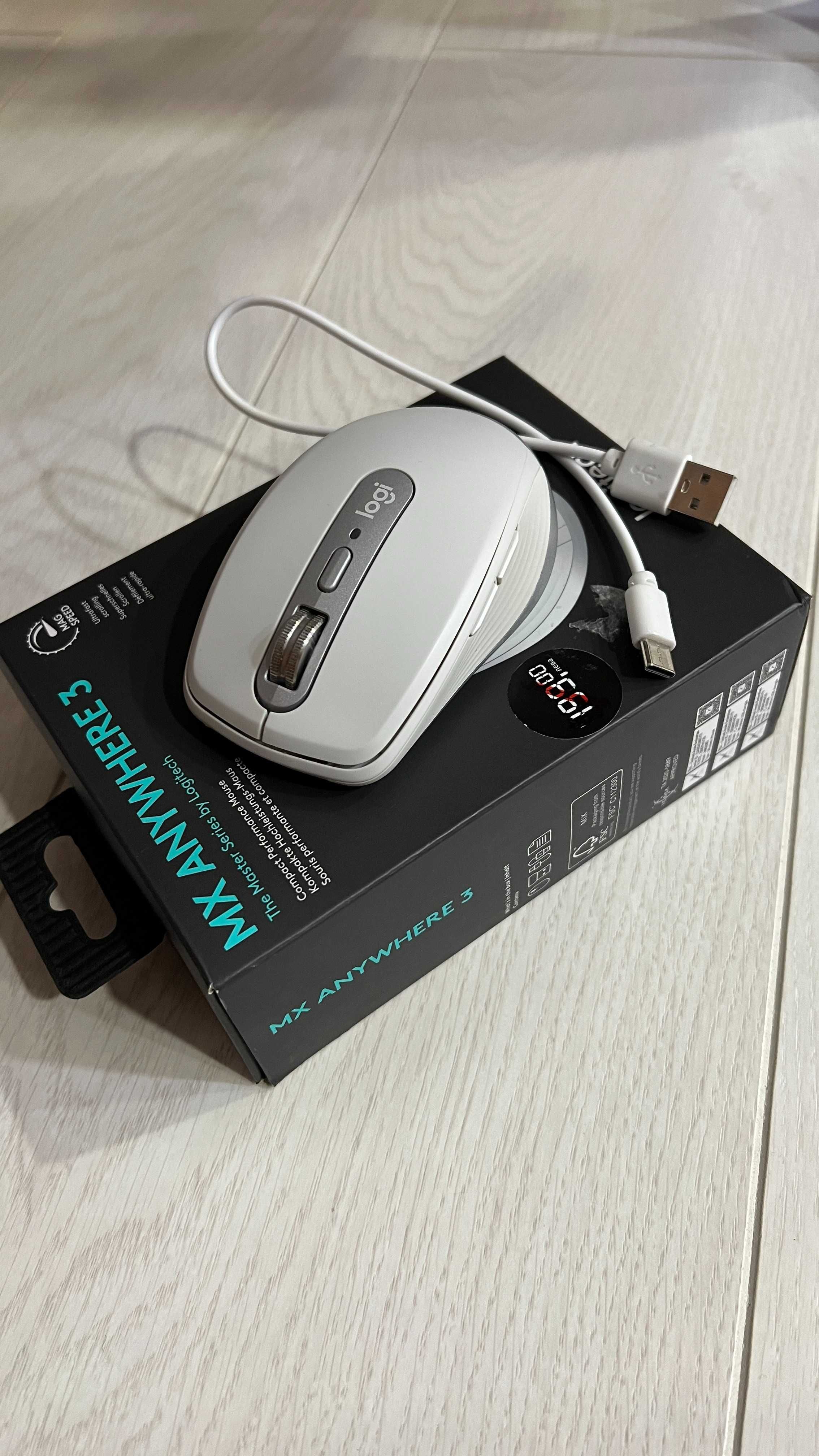 Мишка Logitech MX Anywhere 3, бяла, неразличима от нова