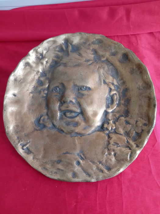 Emile Derre, Авторско Бронзово Пано Момченце 19Век