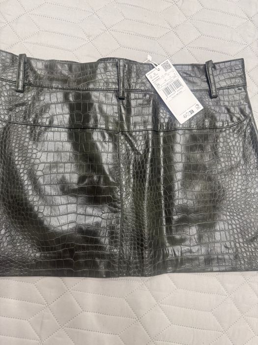 Пола- Mango- Animal print effect mini skirt