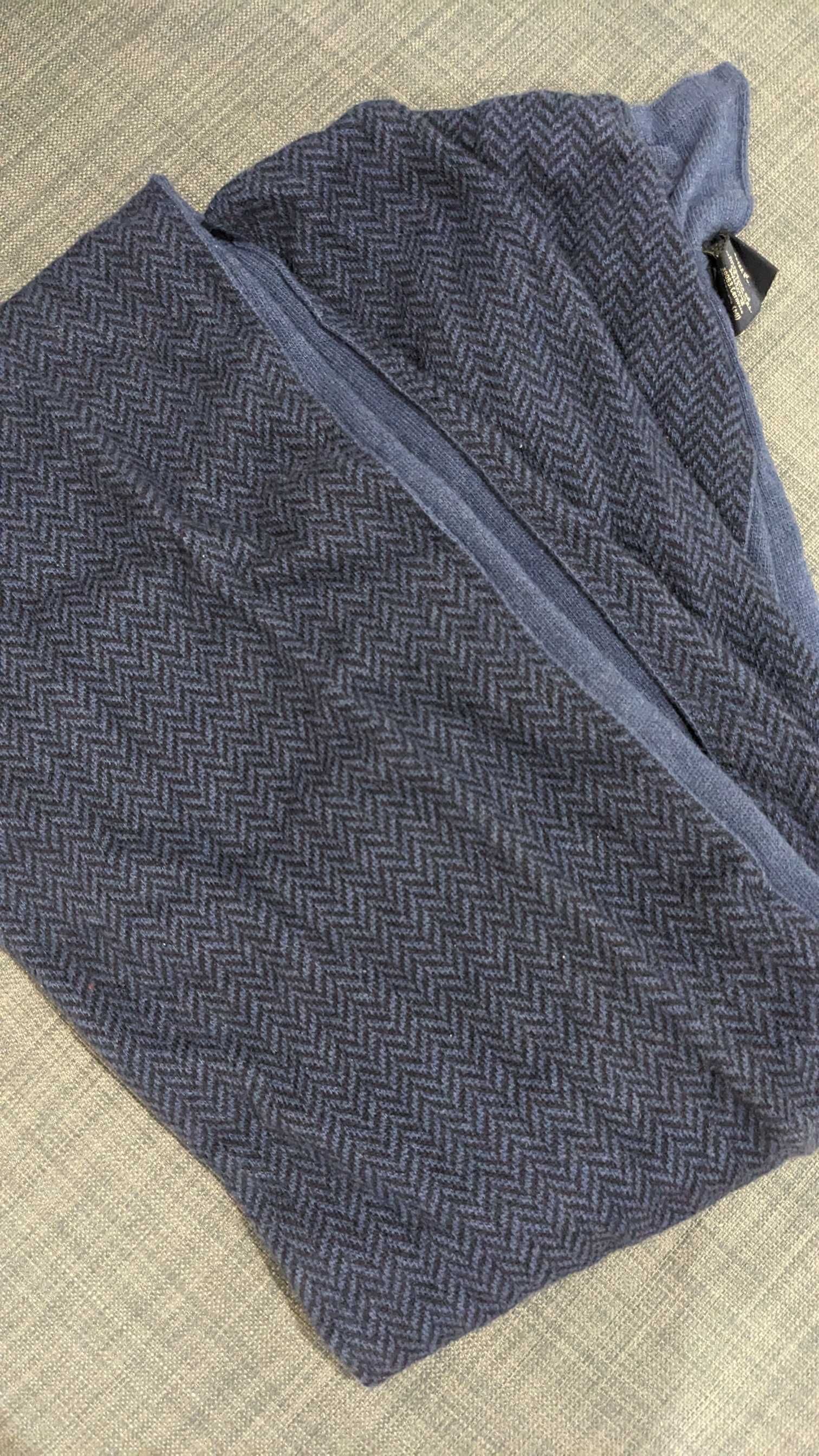 Esarfa fular dublu barbatesc Libero Milano casmir lana 160x25cm