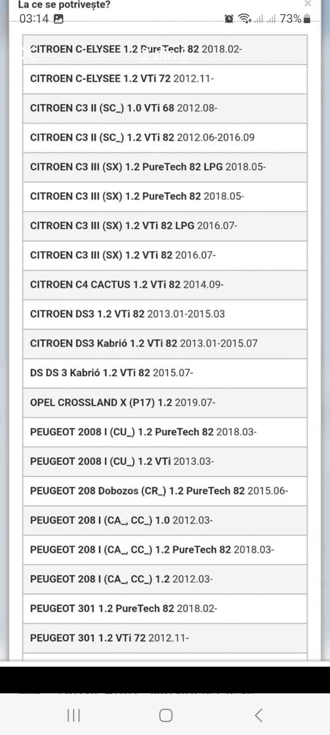 Distribuție plus curea accesorii Peugeot Citroen Opel