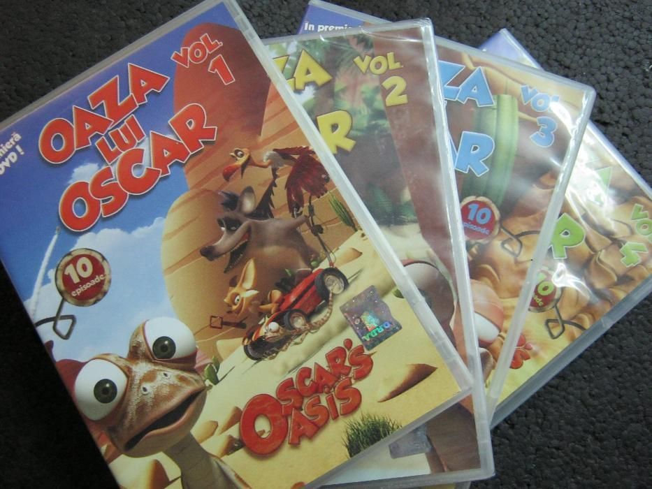 Set de 4 DVD,OAZA lui OSCAR,desene animate.