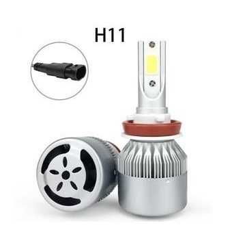 Комплект led 36w 7600lm диодни 2бр. крушки h1 h4 h7 h11 hb3 hb4 12v