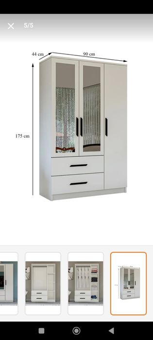 Гардероб с огледало