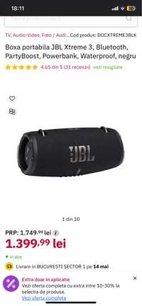 Boxa jbl xtreme 3