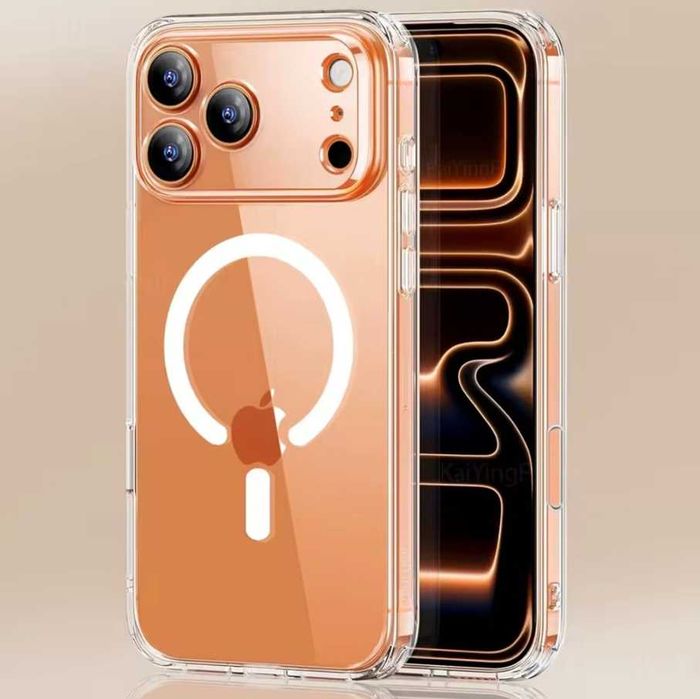 Husa MagSafe transparenta iPhone 17 Pro Max / 17 Air / 16 Pro Max