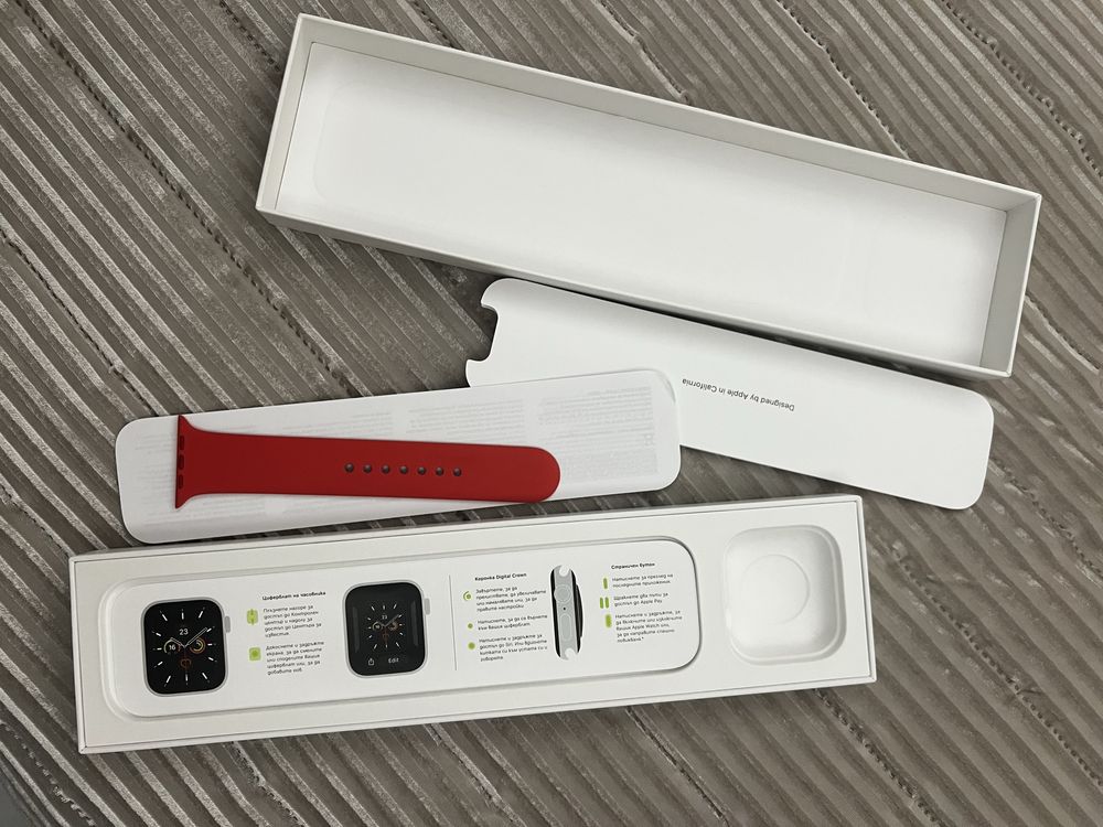 Apple Watch S6 GPS, 44mm RED/червен смарт часовник