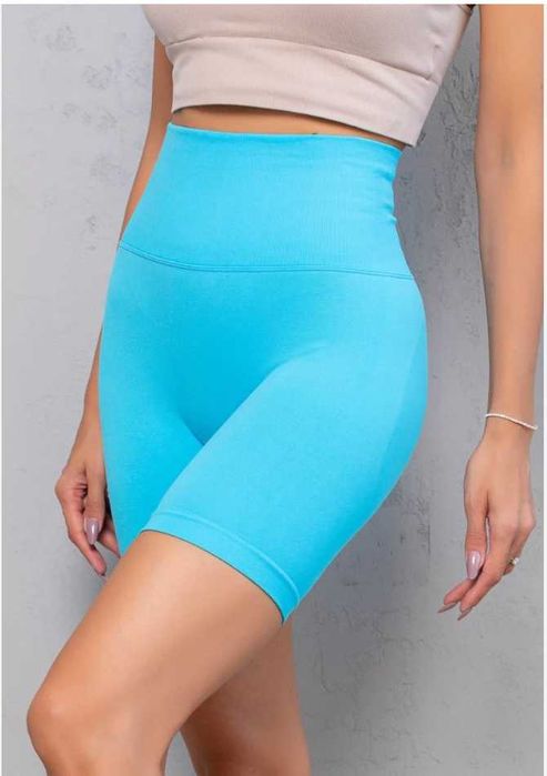 Colanti scurti turcoaz, S/36, nou