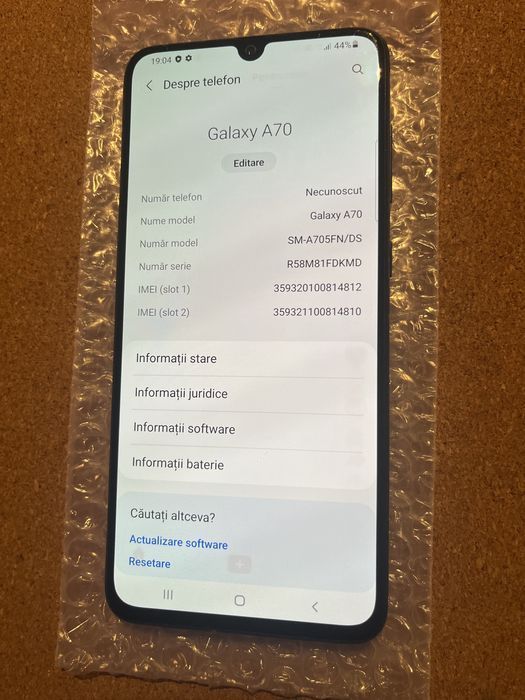 Samsung Galaxy A70 (2019) 128GB Black ID-oxp161