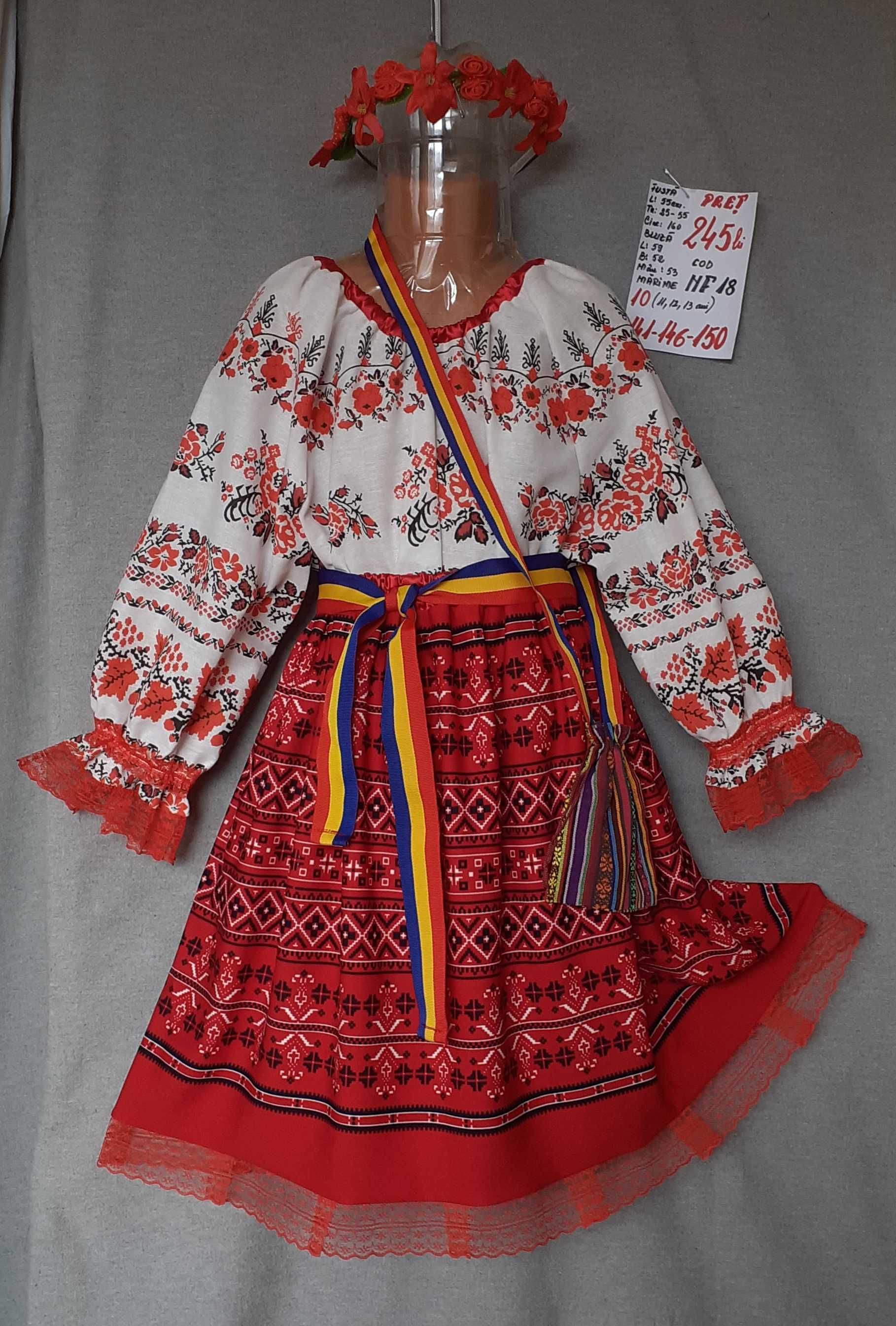 Costum popular pentru fete