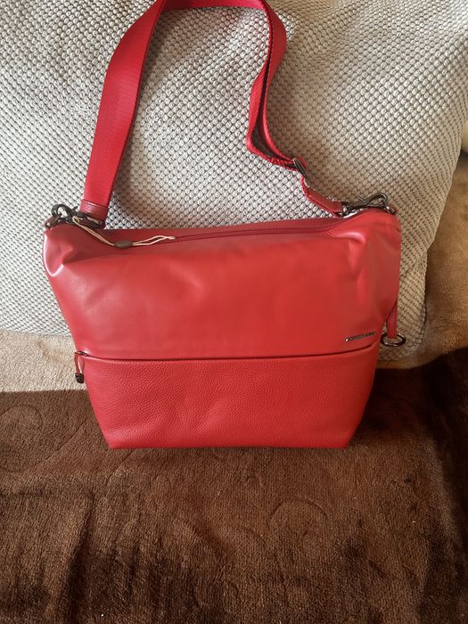 Дамска чанта естествена кожа, Mandarina Duck, оригинална