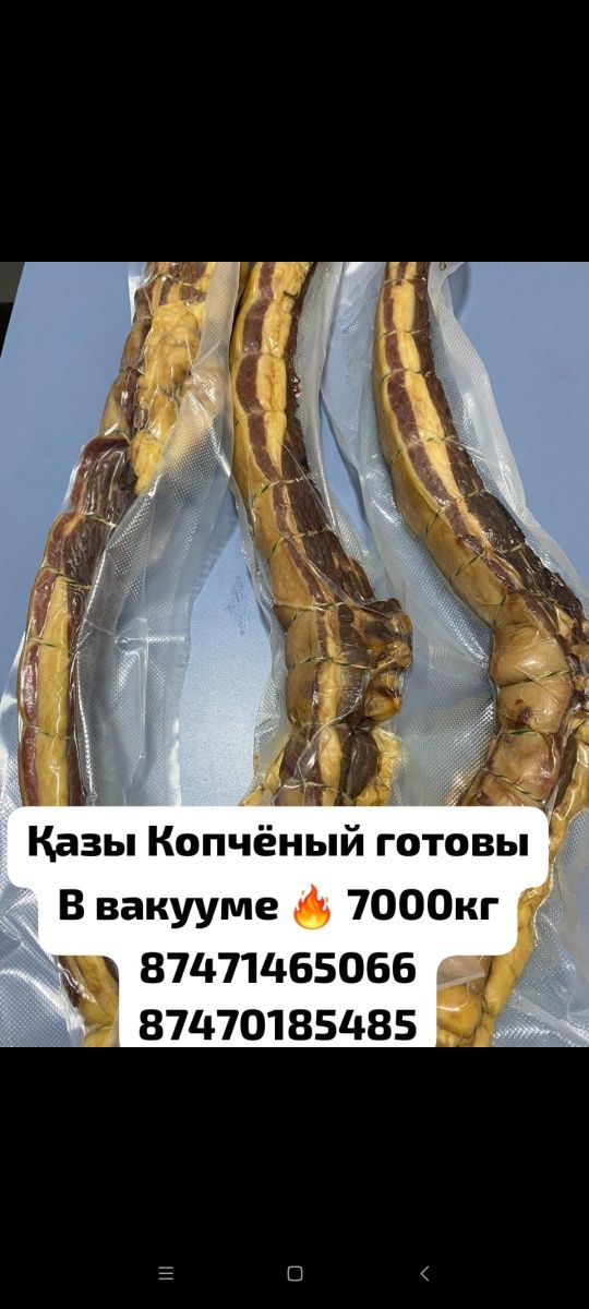 Колбаса из Конины домашняя Қазы