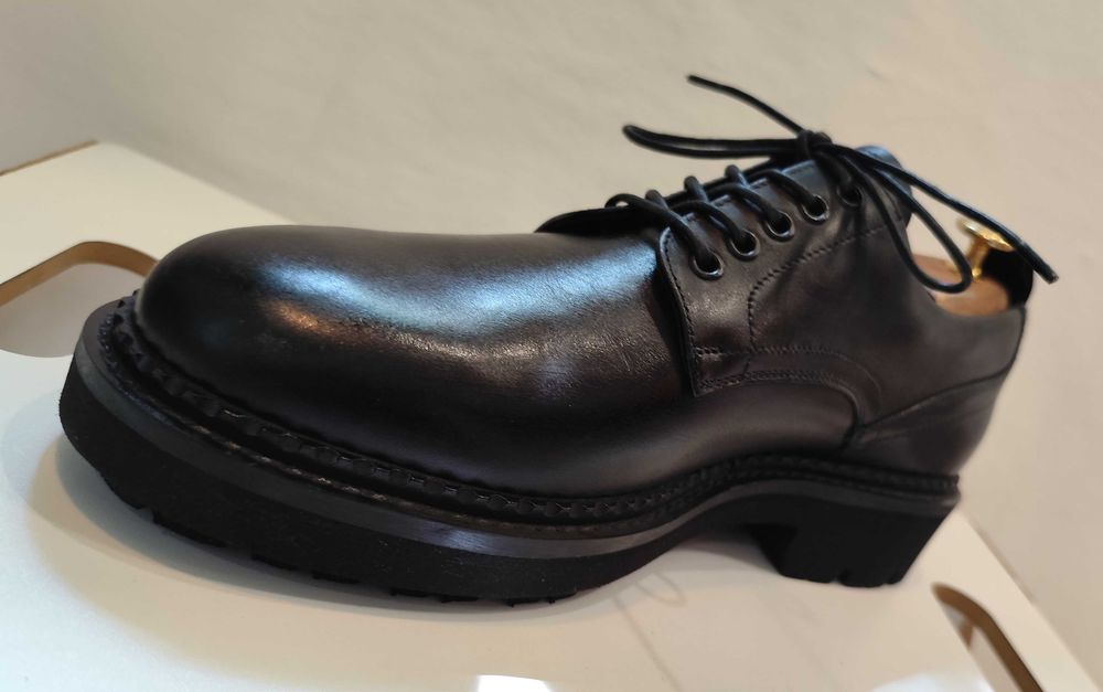 Pantofi derby 43 43.5  de lux Emporio Armani NOI piele naturala moale