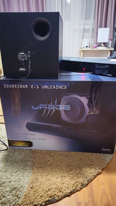 Soundbar gaming 2.1 Hama uRage SoundZbar, wireless