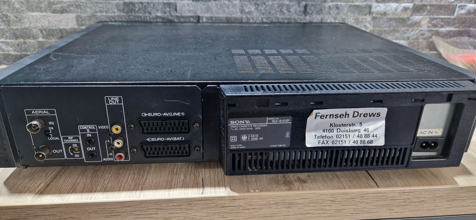 Vand  Vhs    Sony