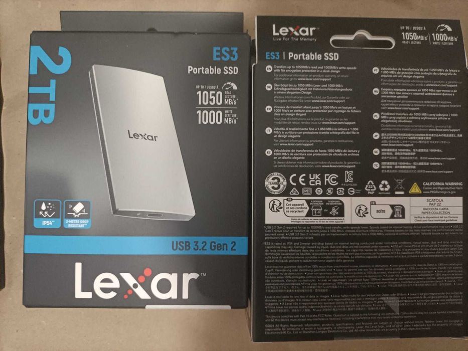 vand ssd extern 2tb lexar es3 nou sigilat box 1gb/s mac win smartphone