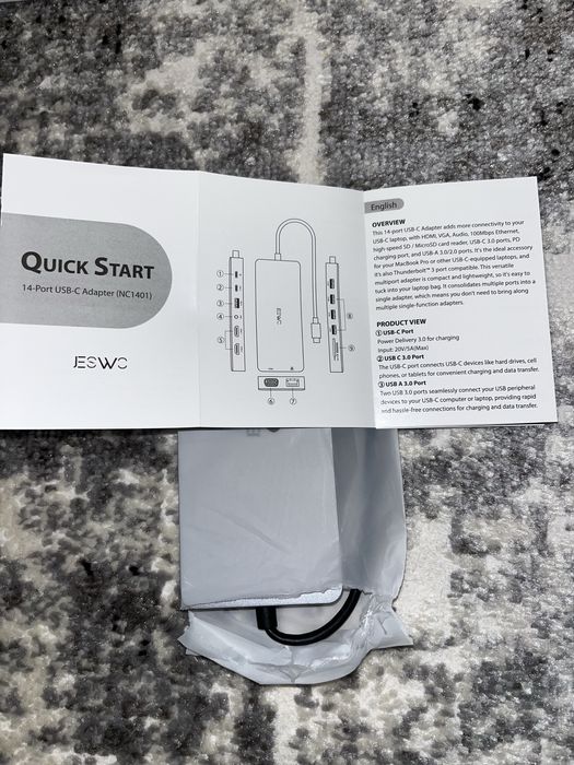 Docking station cu USB C, 14-în-1