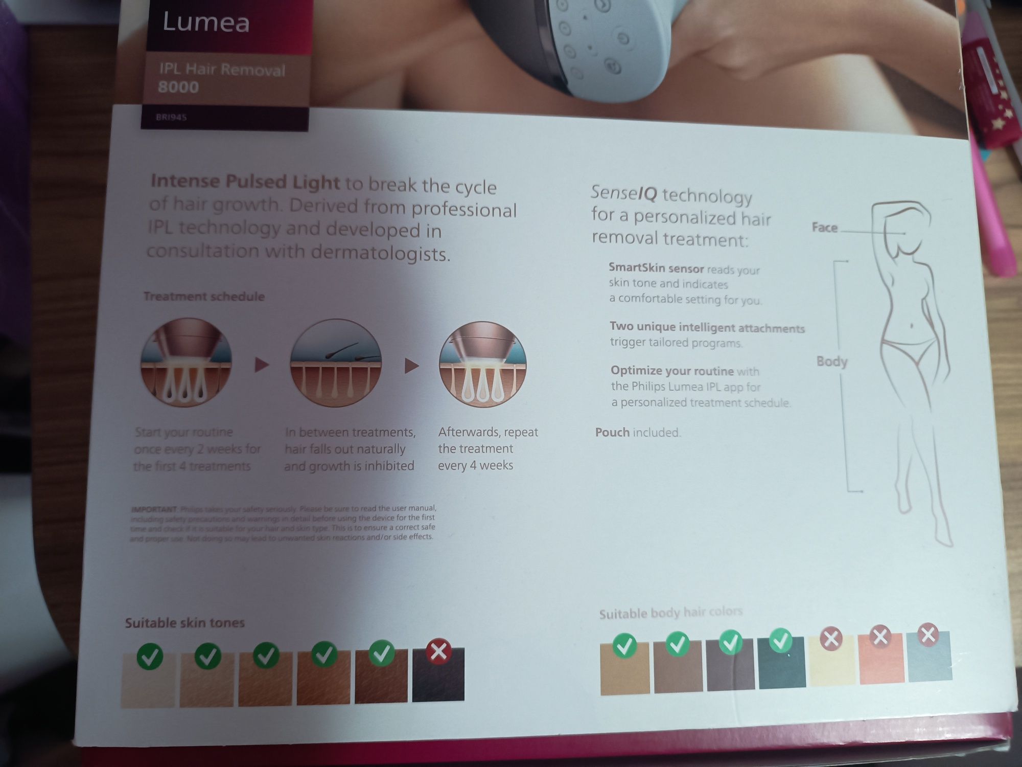Фотоепилатор Philips Lumea