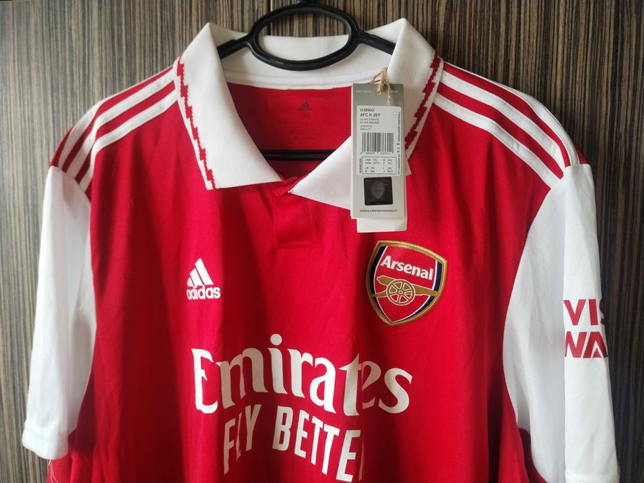 Arsenal 2022/2023 Home Shirt Adidas Размер XXL/2XL Нова с Етикетите