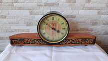 Стар руски настолен часовник - Янтар / Jantar - Made in USSR - 1970г.
