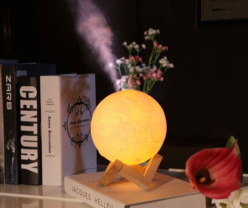 3D нощна лампа "Глобус" и етеричен ароматизатор дифузер - 800 мл.