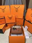 Geanta Hermes Kelly 32cm Maro/Accesorii Silver/Piele/Punga/Cutie