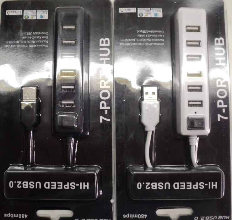 Hub USB 7 Porturi Cu Intrerupator Power NOU