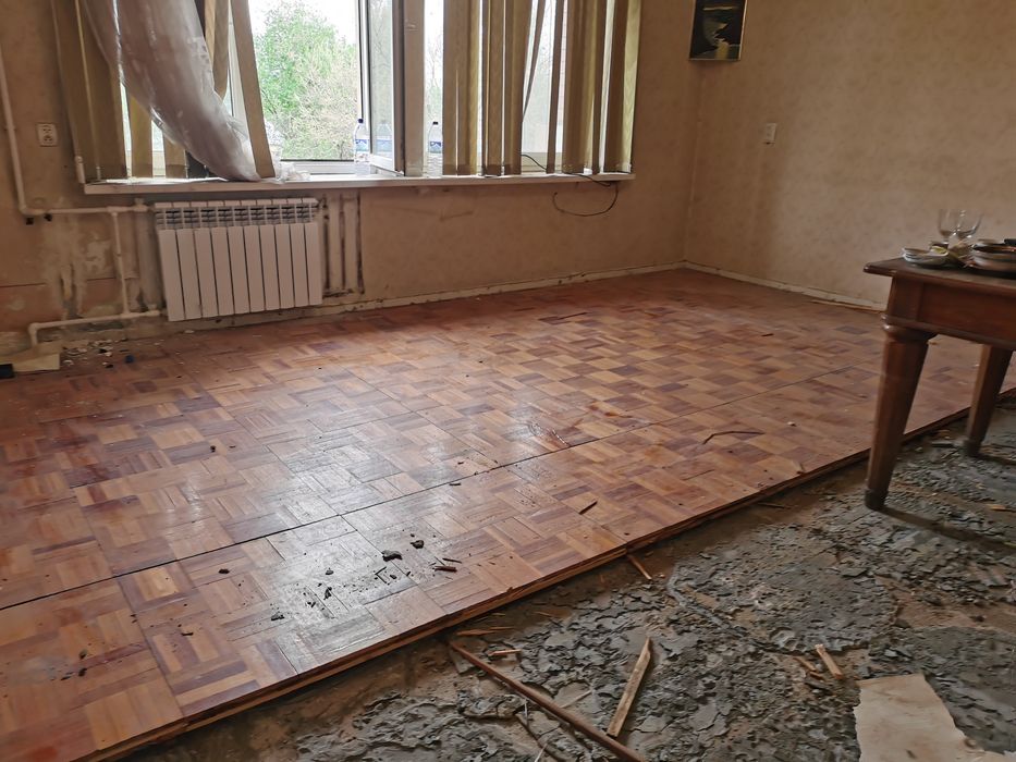 Демонтаж пола. Пол бузиш хизмати !!!