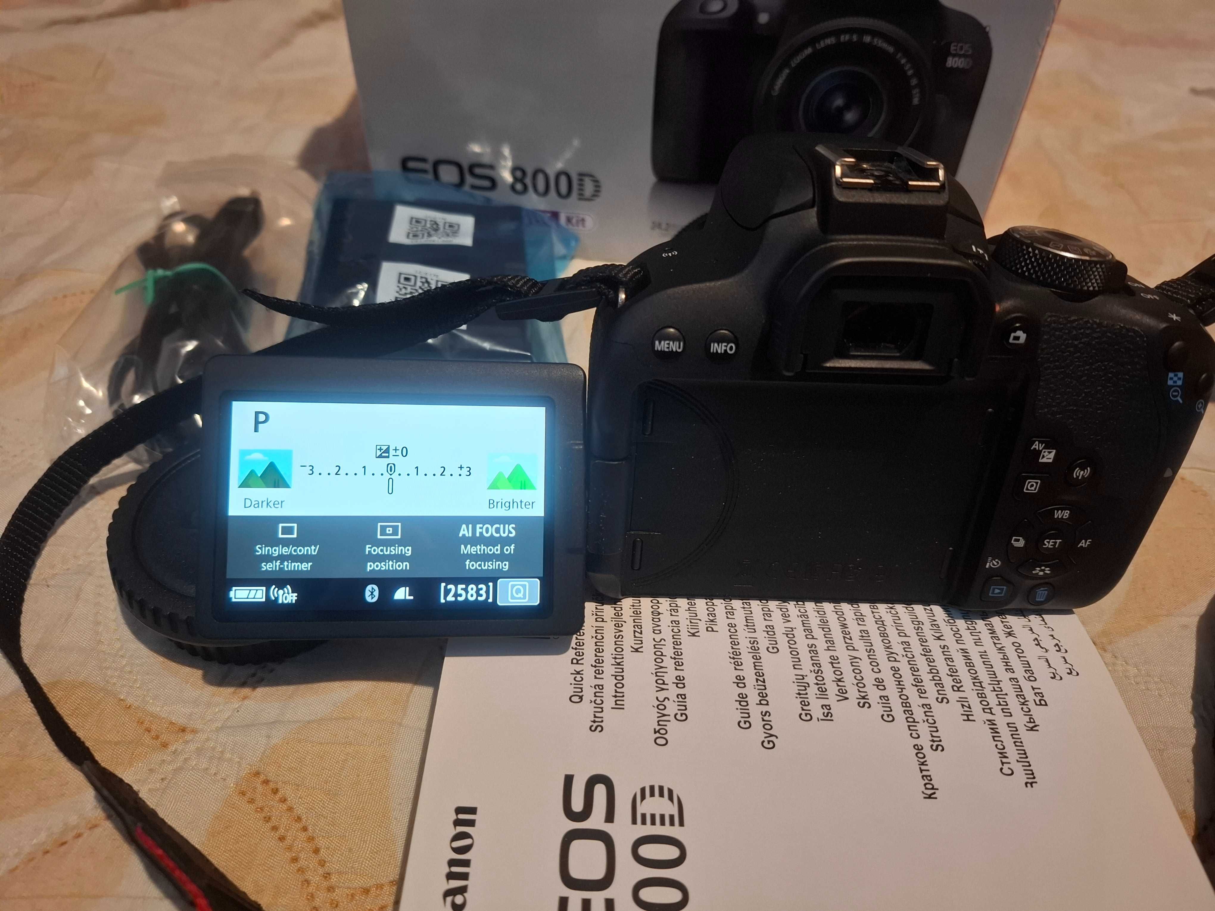 Фотоапарат Canon 800D на 9,2к