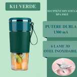 Mini Blender Electric, Incarcare USB, Compact, 6 Lame 3D, 18.000 RMP