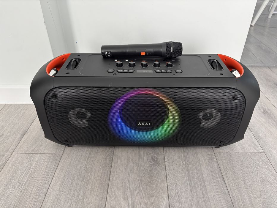 Boxa portabila AKAI, 80W, Bluetooth, USB, Radio