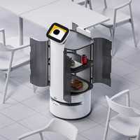 автономный робот для доставки еды кафе ресторан робот офицант