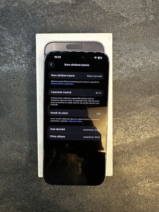 IPhone 16 pro max natural titanium impecabil