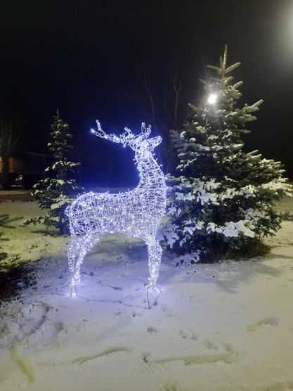 Олень новогодний, светодиодный.