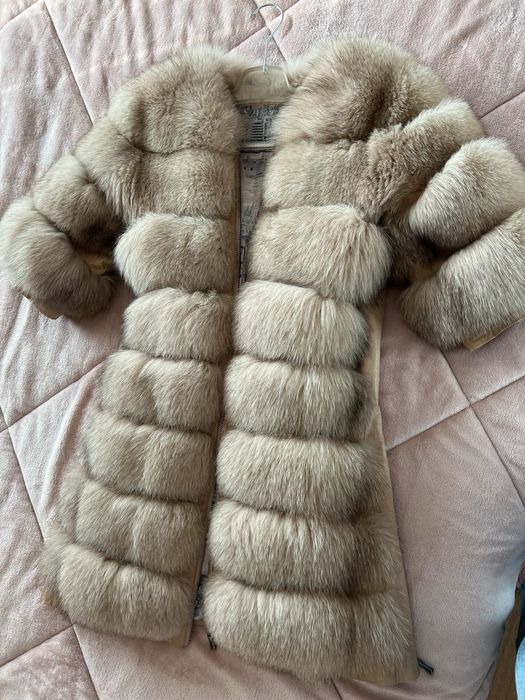 Естествен косъм палто