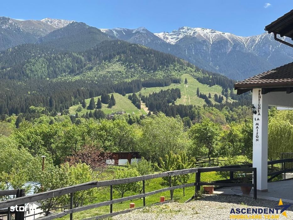 Pensiune:3 km de Castelul Bran,2.900mp teren,piscina,ciubar,teren spor