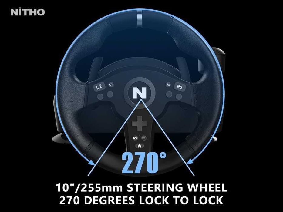 Volan de gaming Nitho Drive Pro V200 cu pedale și schimbător de viteze