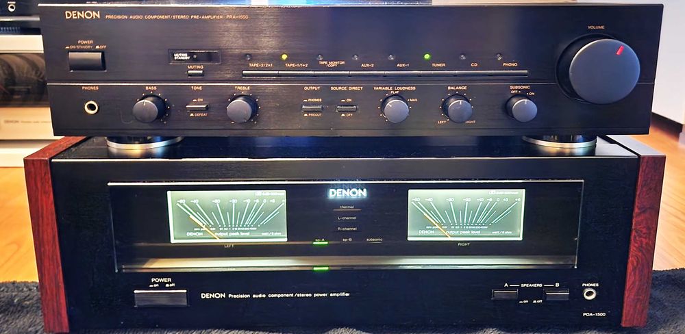 Amplificator DENON POA-1500,2x150w, VU-metre