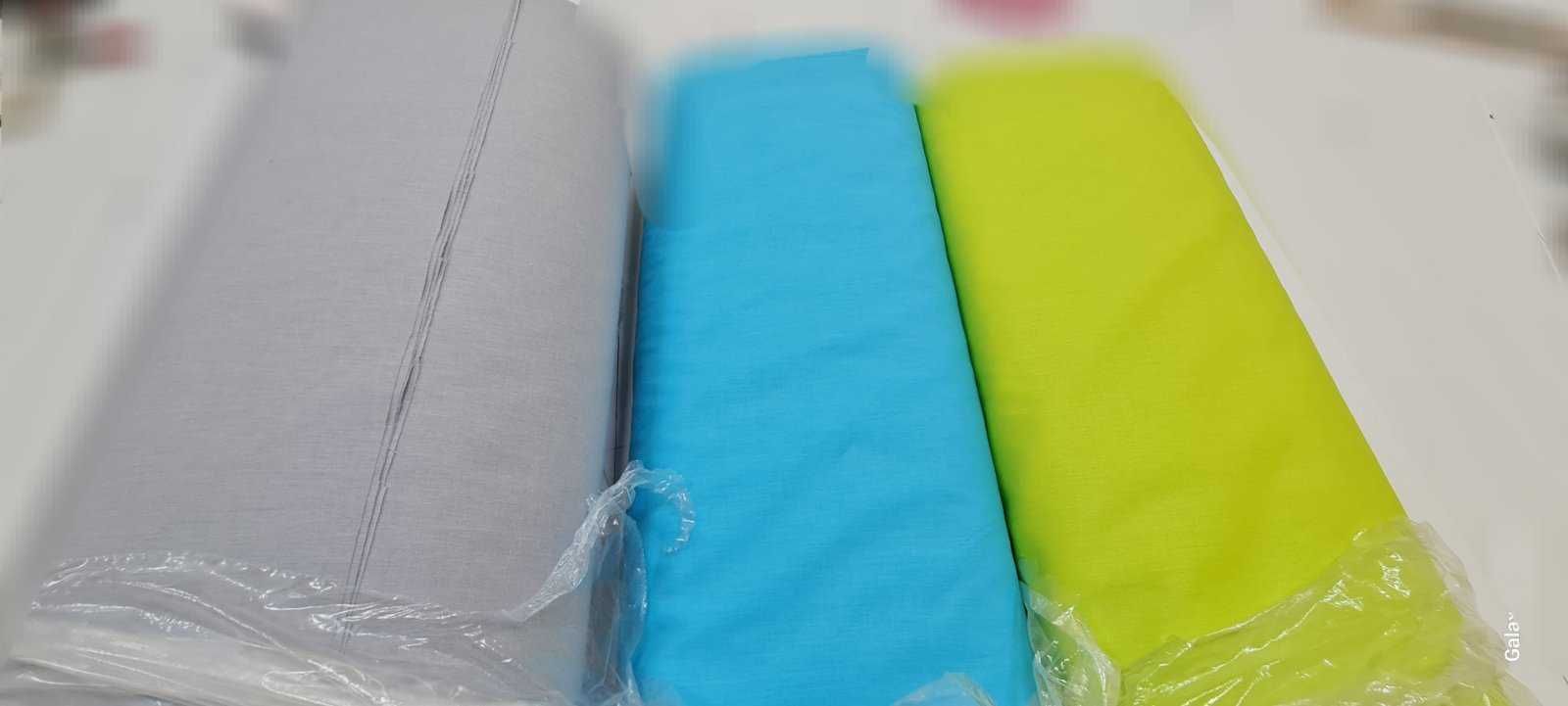 Едноцветни долни чаршафи(с ластик/без ластик), пликове,завивки,калъфки