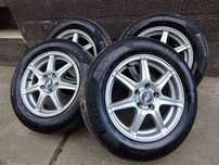 Vând Set Jante Aliaj 5x108 Ford + Cauciucuri 195/65/15 Vară Pirelli