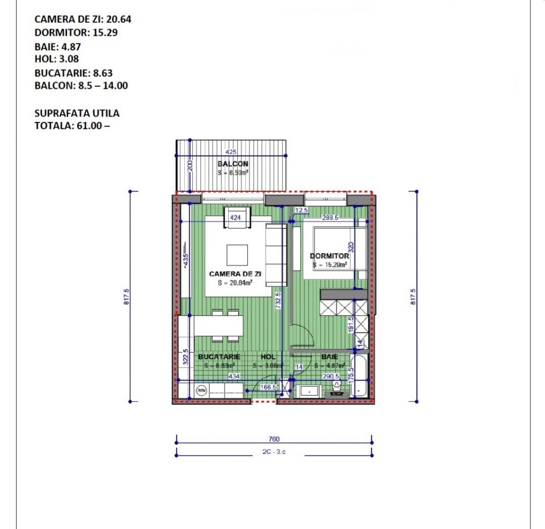 Apartament 2 camere complex nou Skylight Obor | Veranda Mall, TVA incl