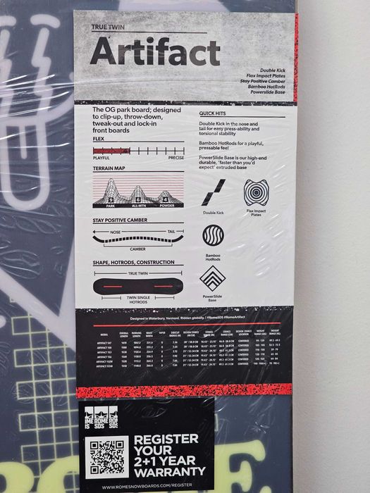 Snowboard ROME SDS Artifact (NOU/NEFOL/IN FOLIE) 2023/2024 153 cm