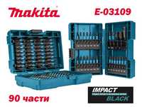 К-т накрайници с магнитен държач Makita E-03109 Impact Black, 90 части