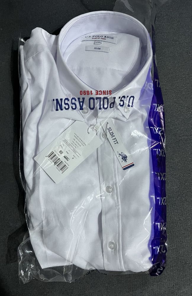 Camasa alba U.S. Polo ASSN 2XL