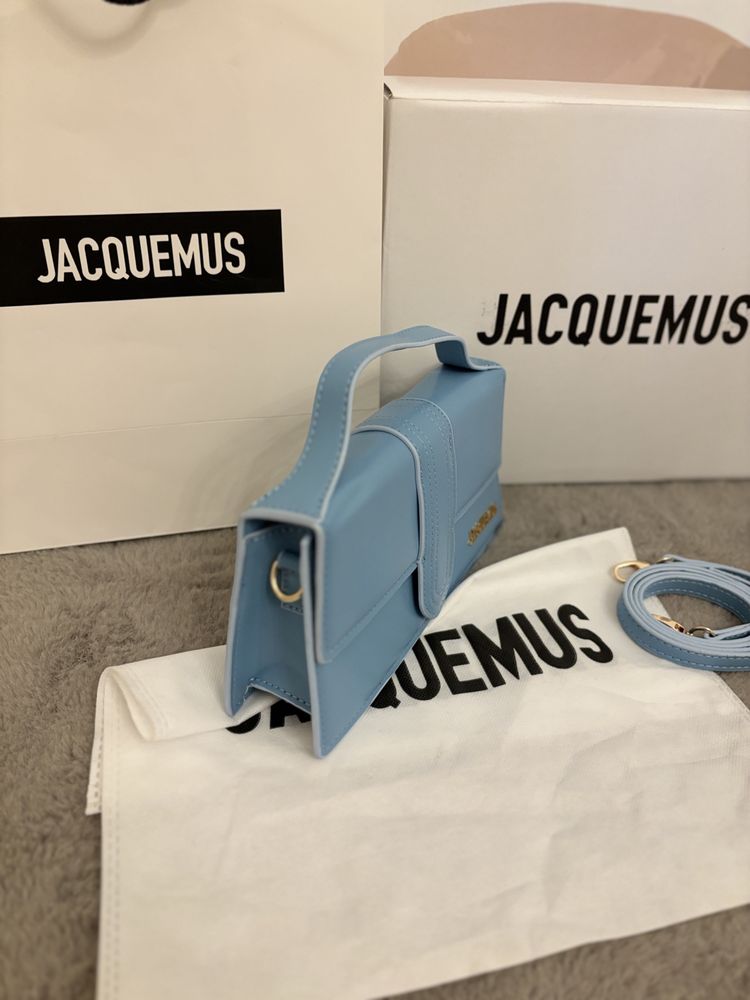 Poseta / Geanta Jacquemus The Bambino blue